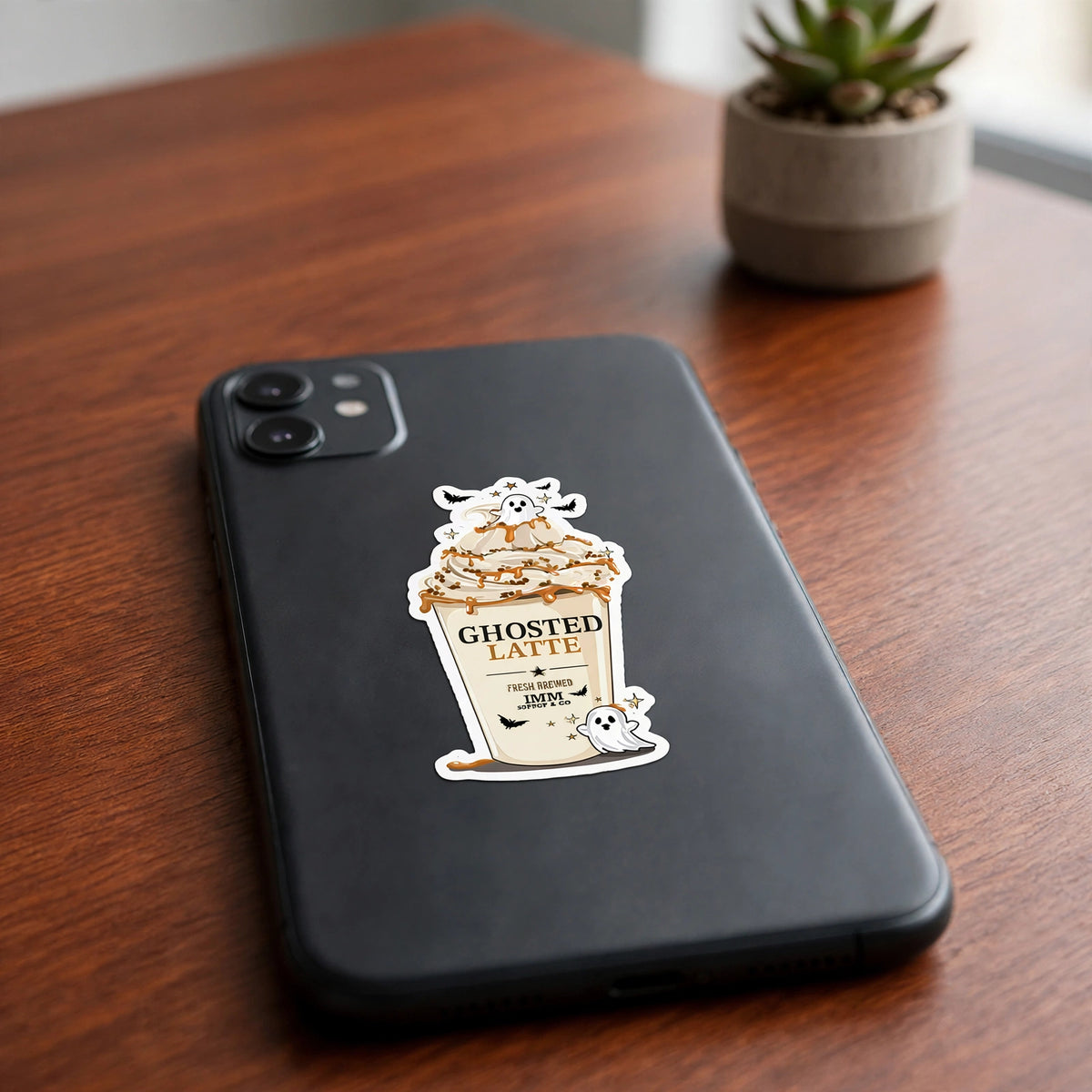 IMPECCABLE MISCHIEF™ | Ghosted Latte | Bubble-free stickers