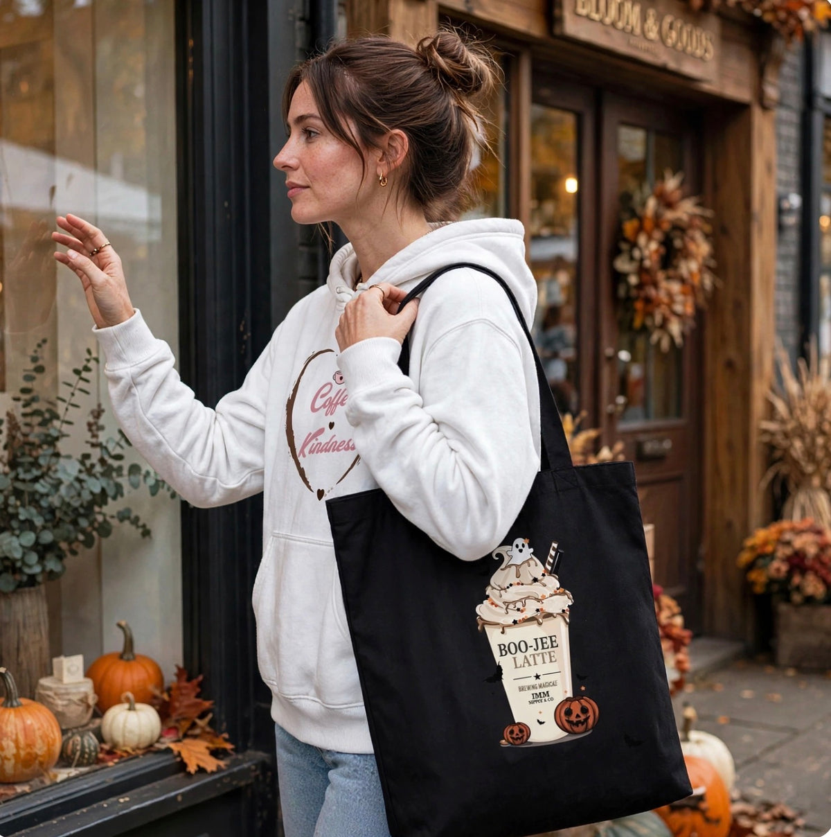 IMPECCABLE MISCHIEF™ | BooJee Latte | Cotton  tote bag